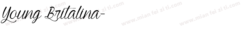 Young Britalina字体转换